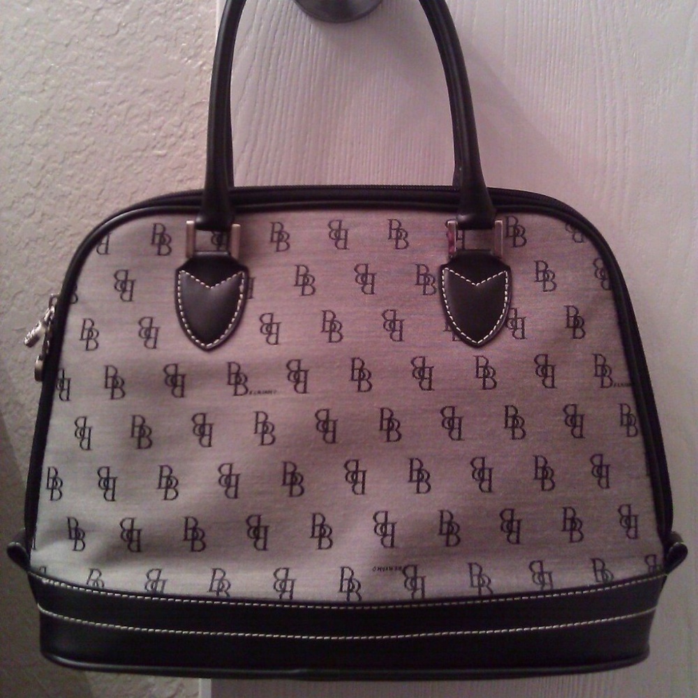 Brentano Black Monogram Canvas Handbag